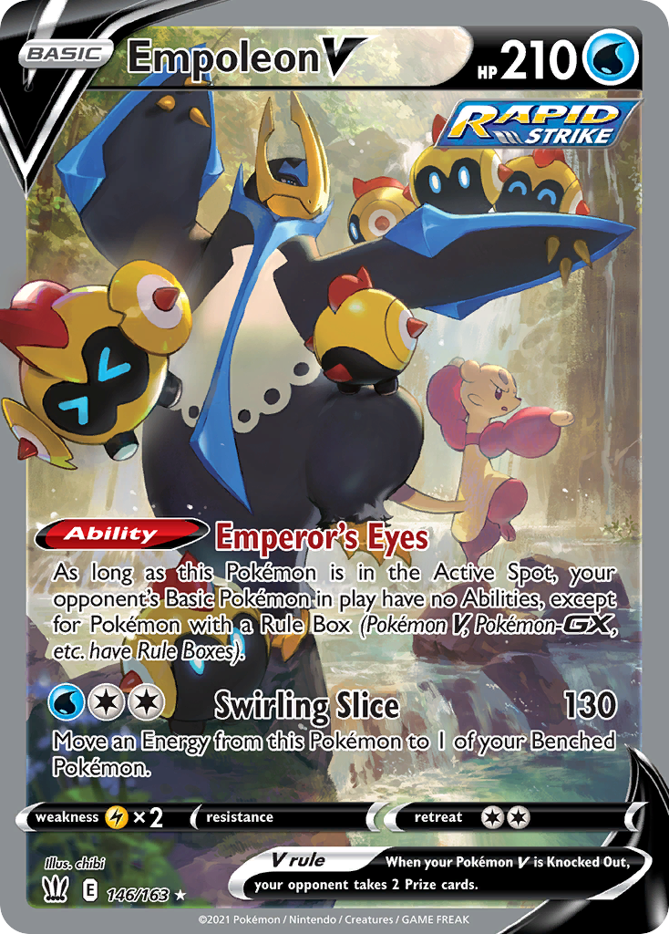 Empoleon V 146/163 Rare Ultra | Battle Styles | Pokemon Card