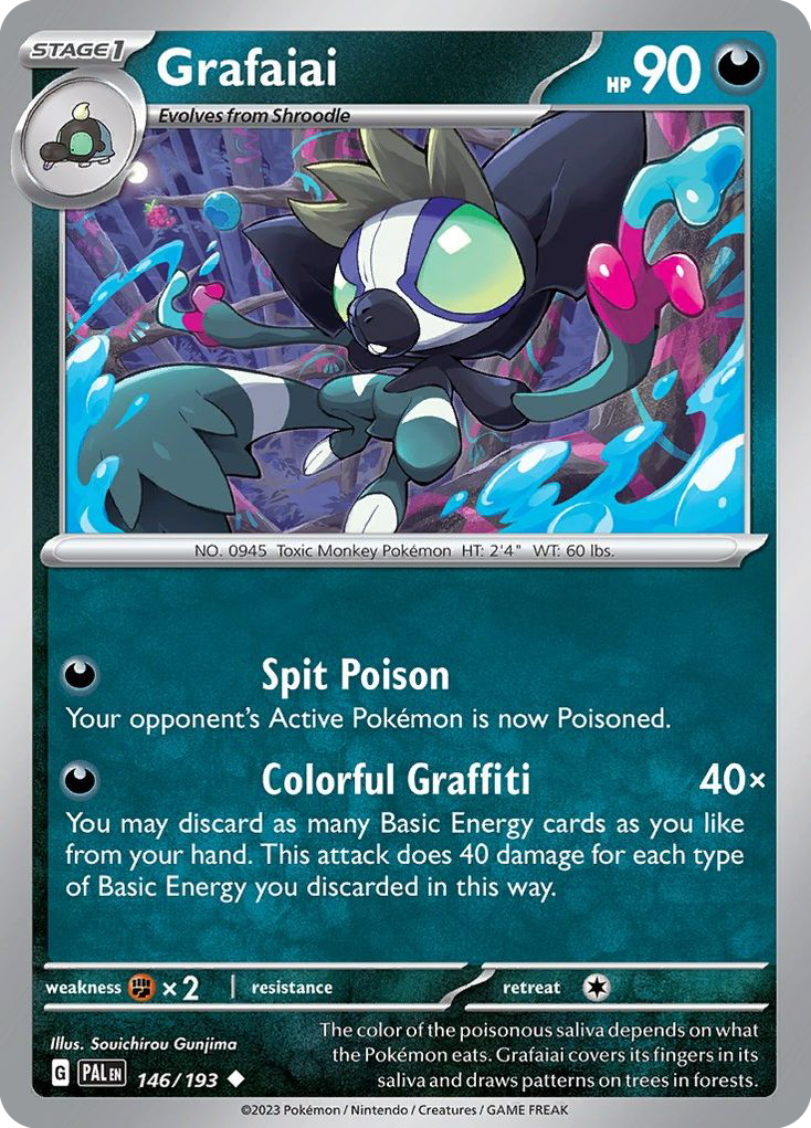 Buy Grafaiai | Paldea Evolved | Pokemon Card Australia Brickheads Collectables Buy Grafaiai | Paldea Evolved | Pokemon Card Australia Brickheads Collectables