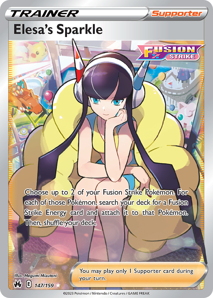 Elesa's Sparkle 147/159 Rare Ultra | Crown Zenith | Pokemon Card