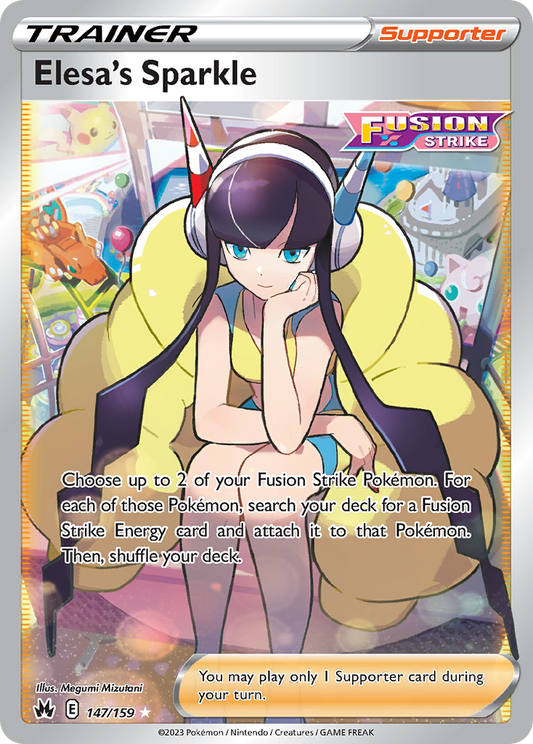 Elesa's Sparkle 147/159 Rare Ultra | Crown Zenith | Pokemon Card