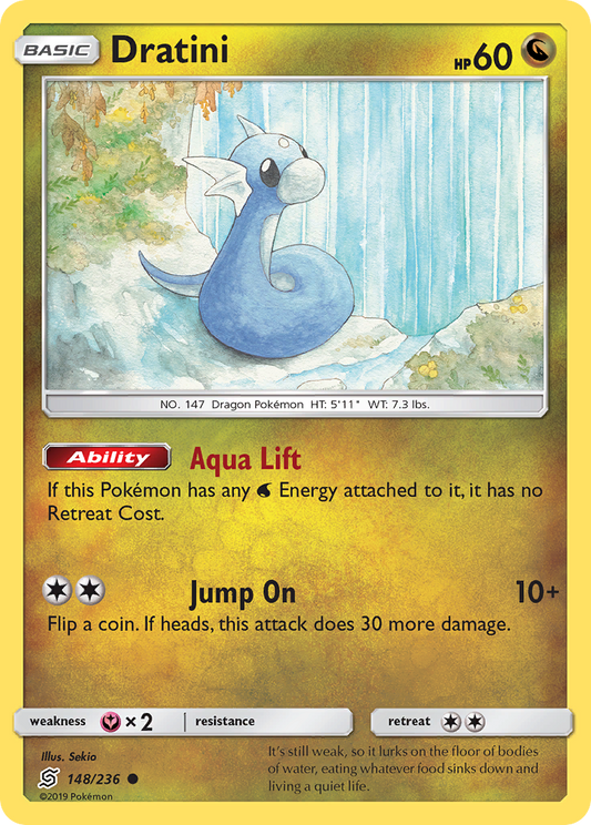 Dratini 148/236 Common | Unified Minds | Pokemon Card