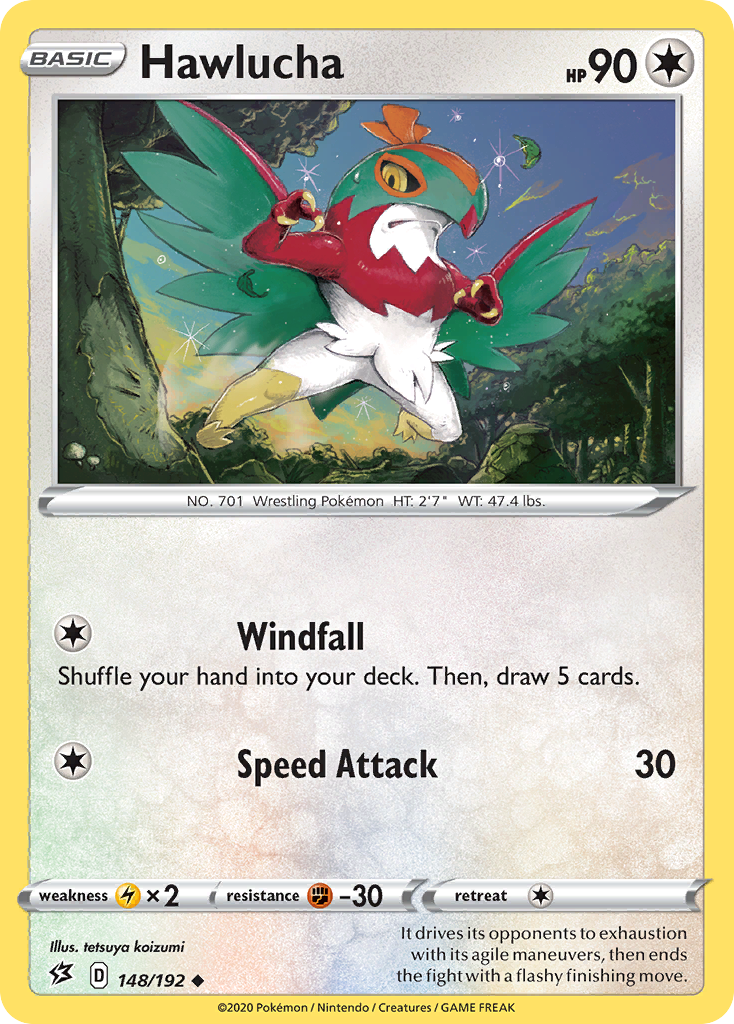 Hawlucha 148/192 Uncommon | Rebel Clash | Pokemon Card