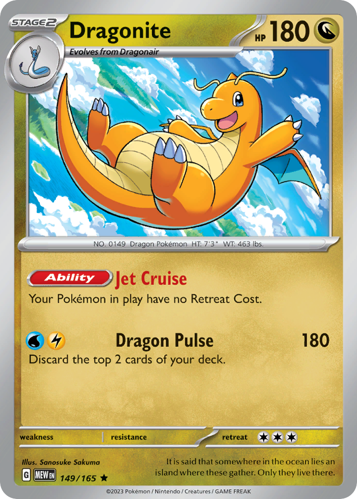 Buy Dragonite 149/165 Rare | 151