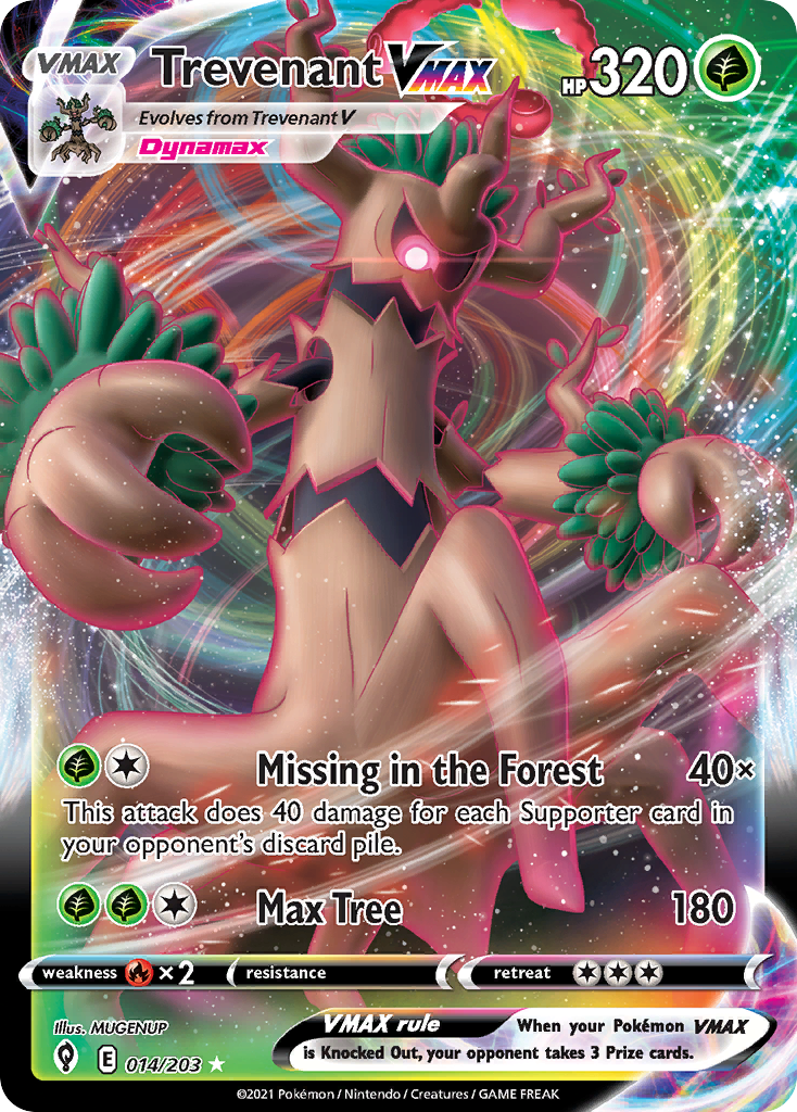 Trevenant VMAX 14/203 Rare Holo VMAX | Evolving Skies | Pokemon Card