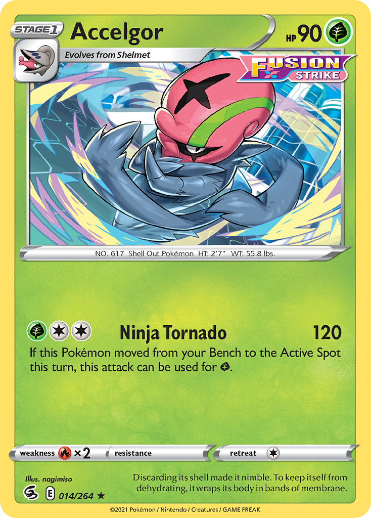 Accelgor 14/264 Rare | Fusion Strike | Pokemon Card Accelgor 14/264 Rare | Fusion Strike | Pokemon Card