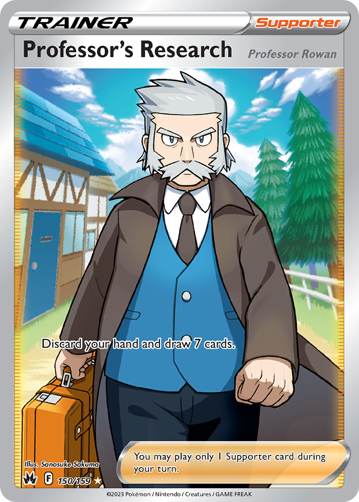Professor's Research 150/159 Rare Ultra | Crown Zenith | Pokemon Card