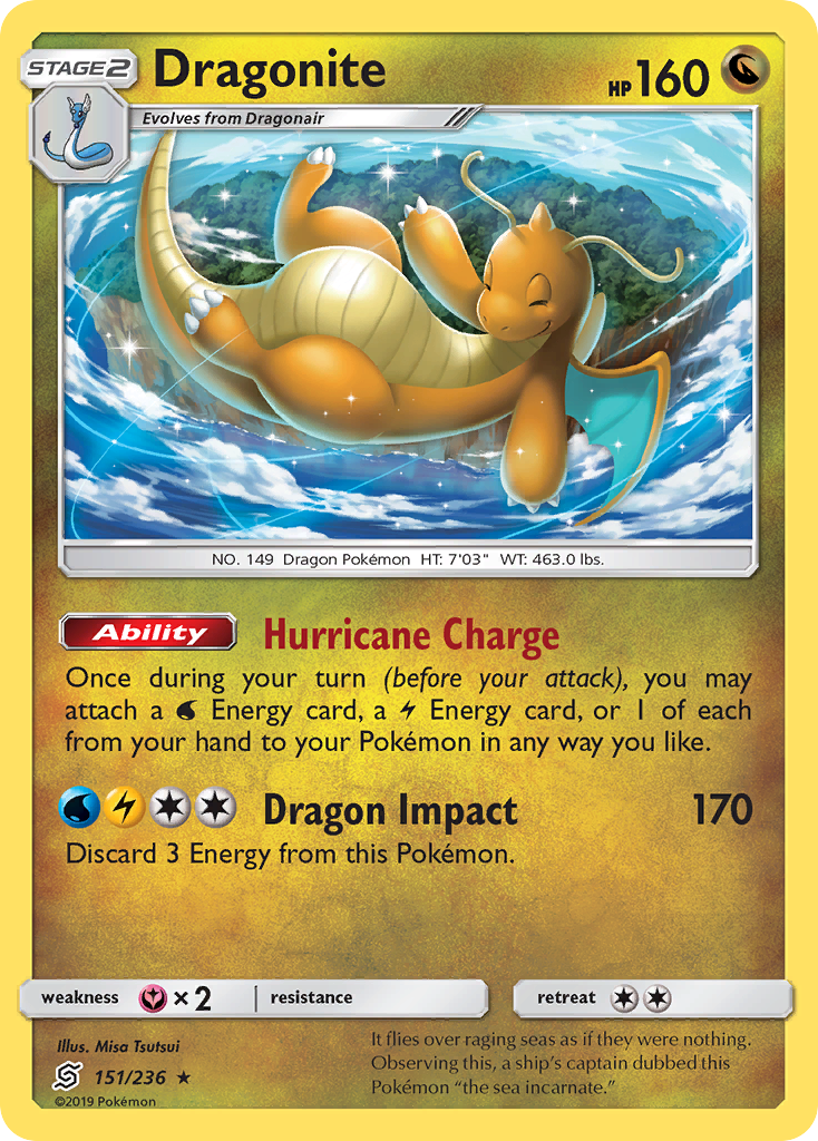 Dragonite 151/236 Rare | Unified Minds | Pokemon Card