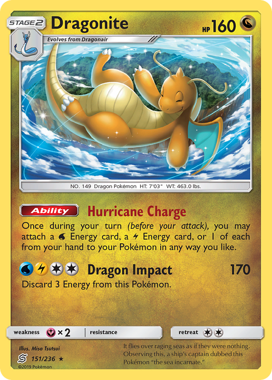 Dragonite 151/236 Rare | Unified Minds | Pokemon Card