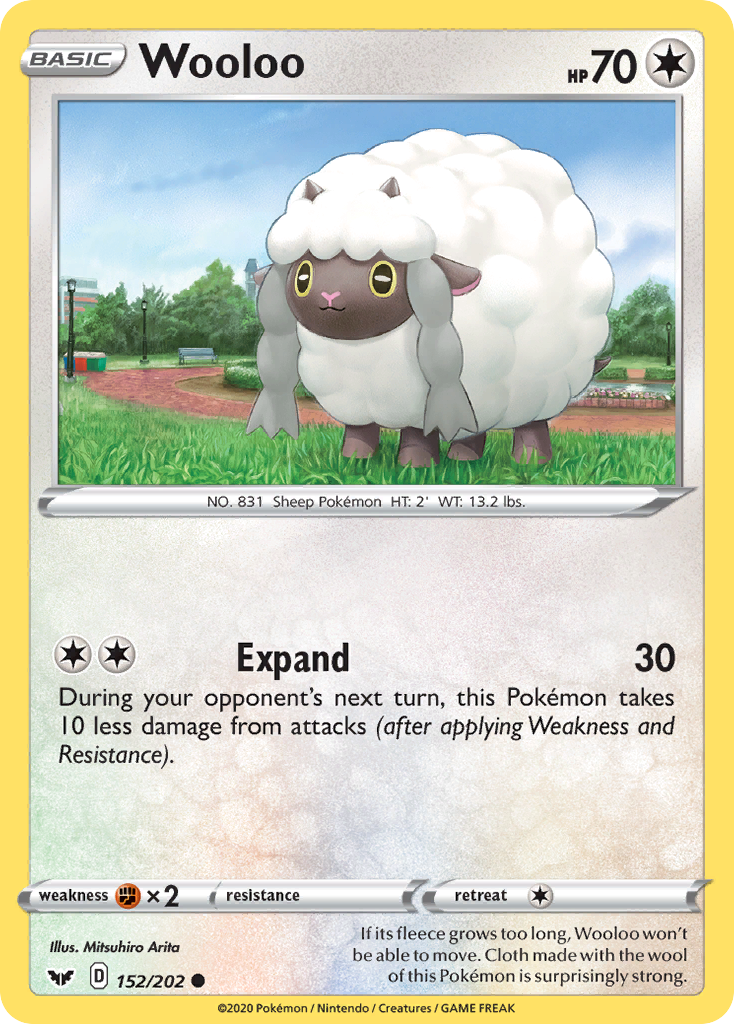 Wooloo 152/202 Common | Sword & Shield | Pokemon Card