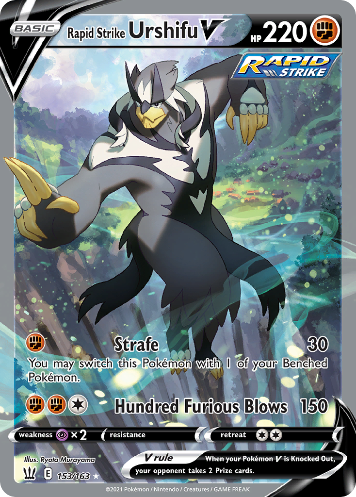 Rapid Strike Urshifu V 153/163 Rare Ultra | Battle Styles | Pokemon Card