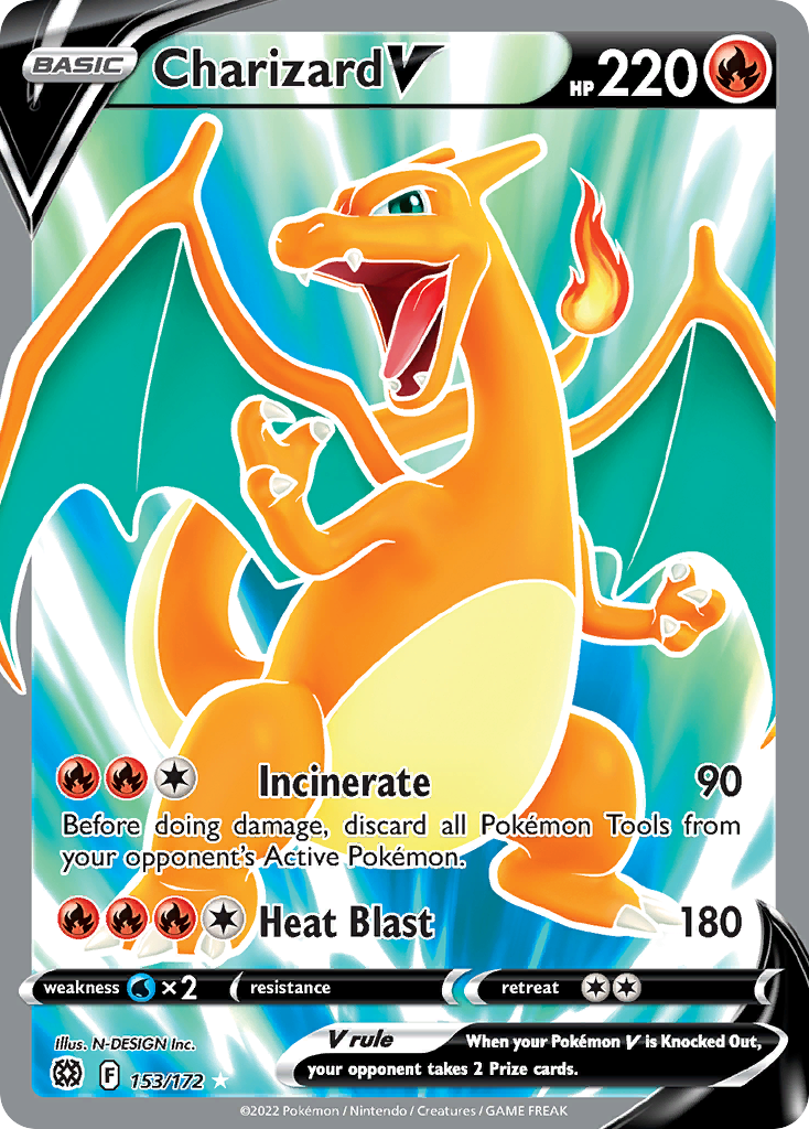 Charizard V 153/172 Rare Ultra | Brilliant Stars | Pokemon Card