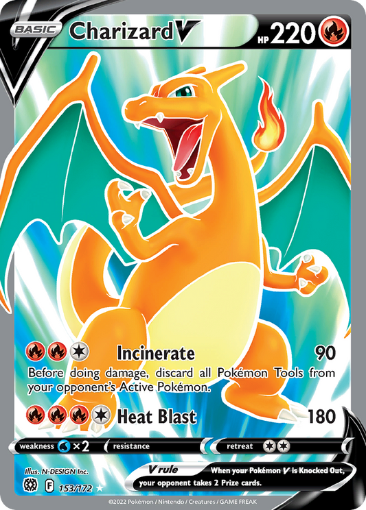 Charizard V 153/172 Rare Ultra | Brilliant Stars | Pokemon Card
