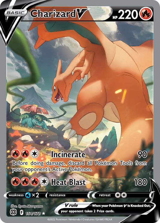 Charizard V 154/172 Rare Ultra | Brilliant Stars | Pokemon Card