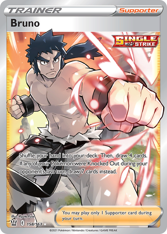 Bruno 158/163 Rare Ultra | Battle Styles | Pokemon Card