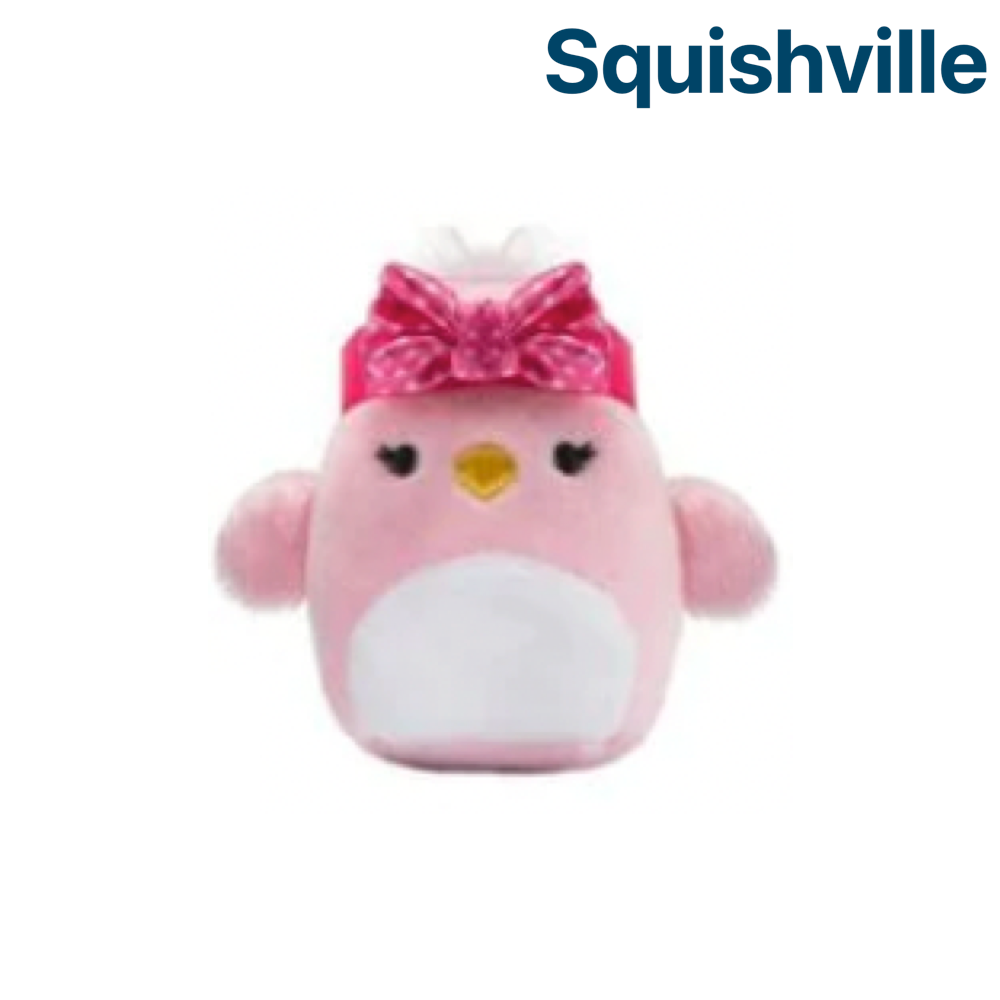 Trina the Bird / Swan with Bow ~ 2" Individual SERIES 4 Squishville by Squishmal