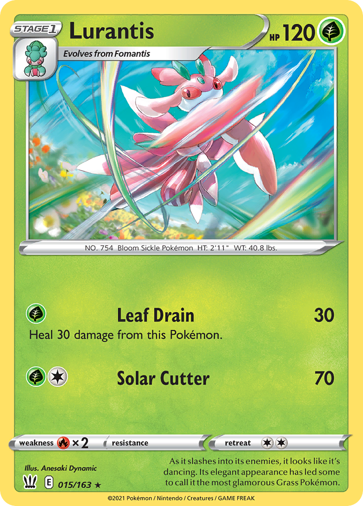 Lurantis 15/163 Rare | Battle Styles | Pokemon Card