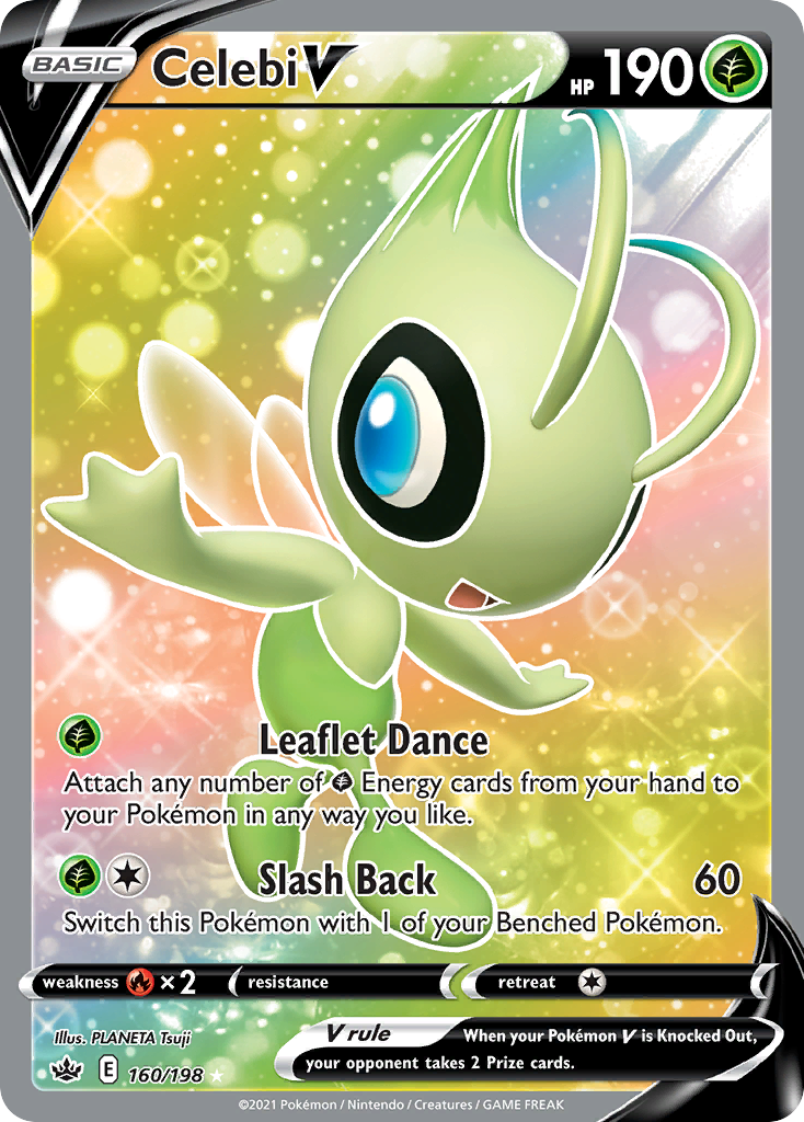 Celebi V 160/198 Rare Ultra | Chilling Reign | Pokemon Card