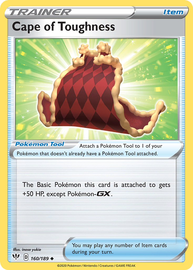 Cape of Toughness 160/189 Uncommon | Darkness Ablaze | Pokemon Card