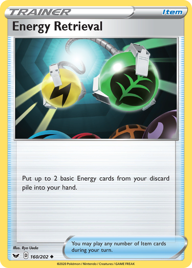 Energy Retrieval 160/202 Uncommon | Sword & Shield | Pokemon Card