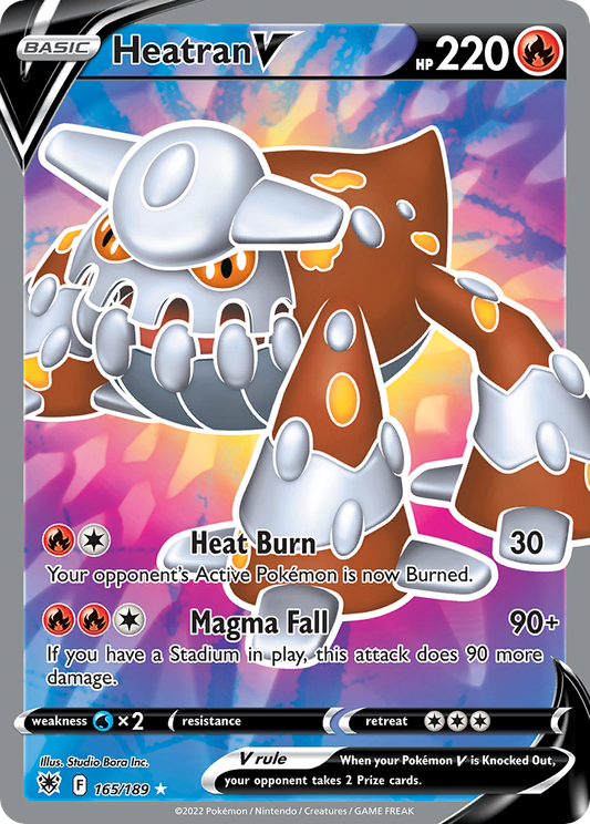 Heatran V 165/189 Rare Ultra | Astral Radiance | Pokemon Card