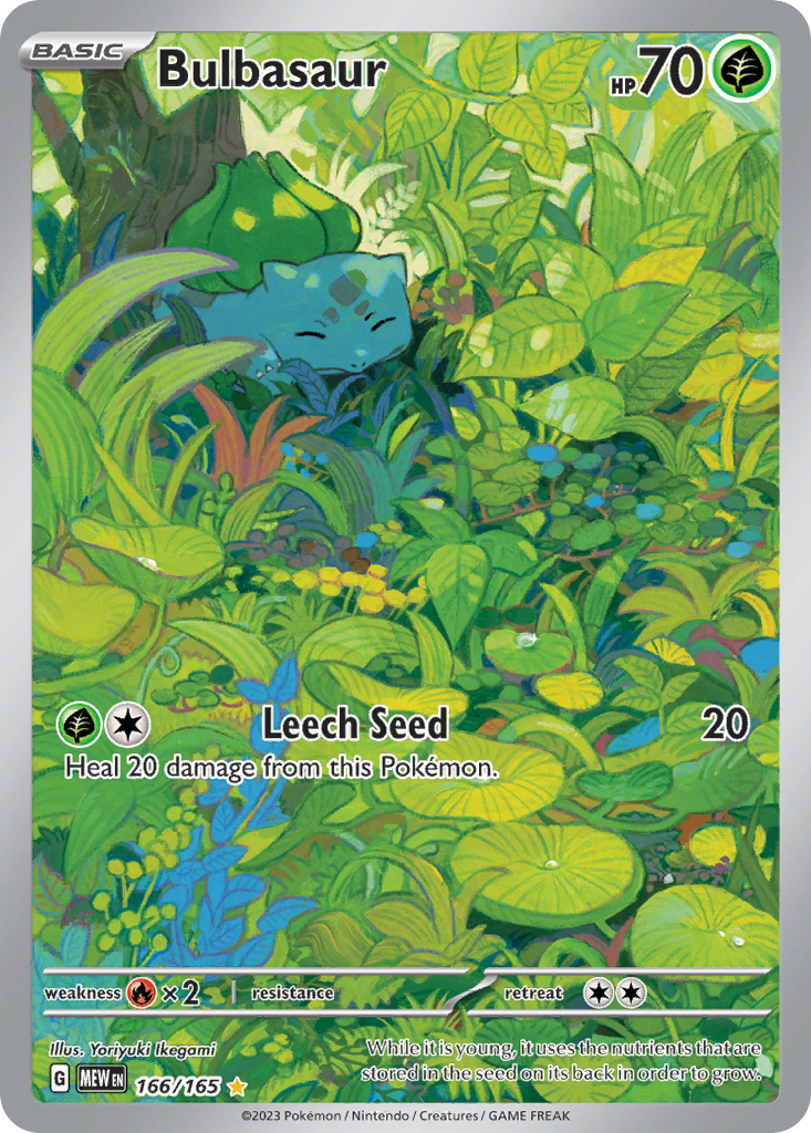 Bulbasaur 166/165 Illustration Rare | 151 | Pokemon Card