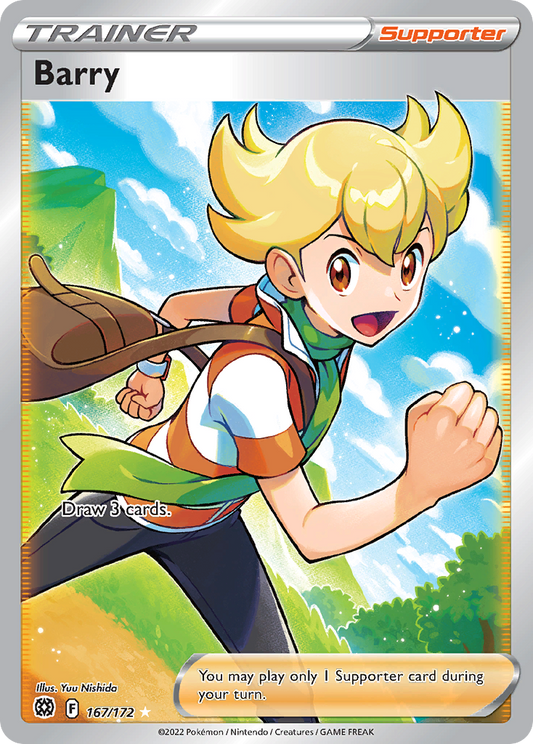 Barry 167/172 Rare Ultra | Brilliant Stars | Pokemon Card