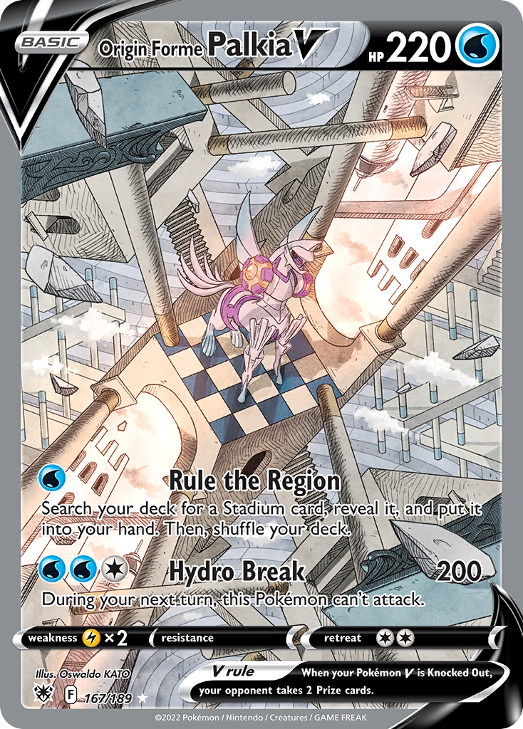 Origin Forme Palkia V 167/189 Rare Ultra | Astral Radiance | Pokemon Card