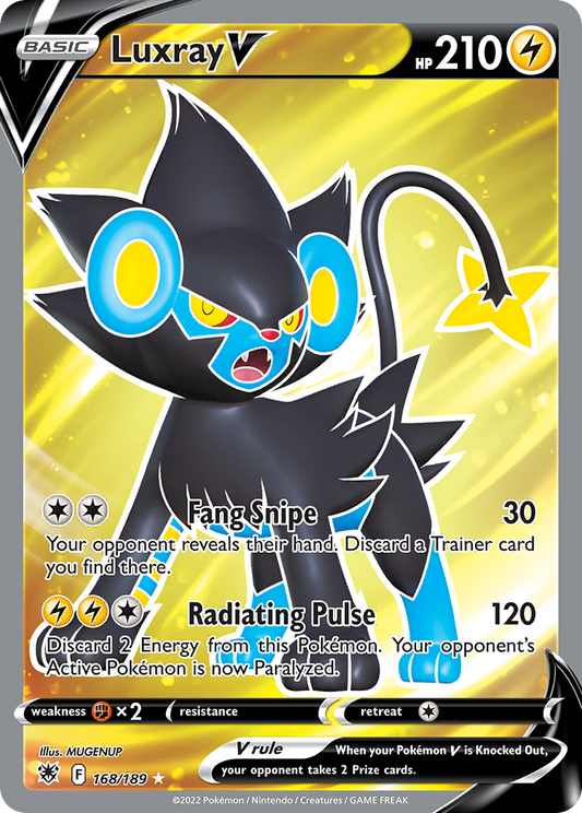 Luxray V 168/189 Rare Ultra | Astral Radiance | Pokemon Card