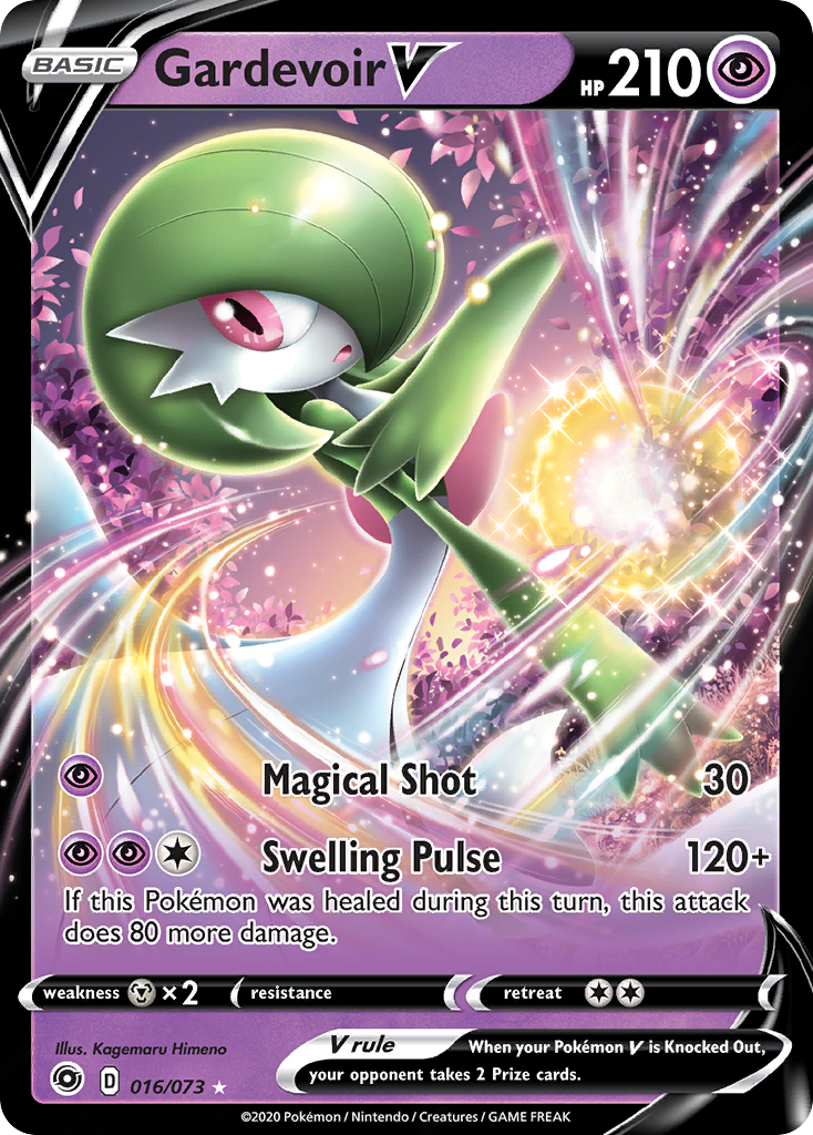 Gardevoir V 16/73 Rare Holo V | Champion's Path | Pokemon Card