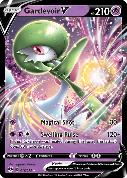 Gardevoir V 16/73 Rare Holo V | Champion's Path | Pokemon Card