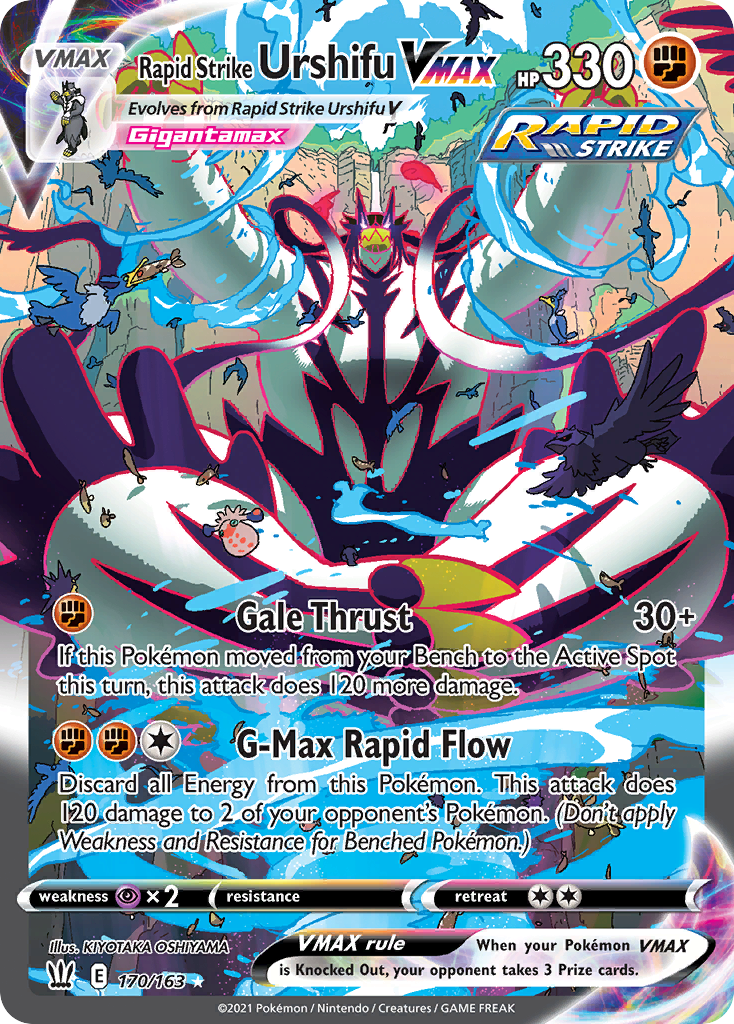 Rapid Strike Urshifu VMAX 170/163 Rare Rainbow | Battle Styles | Pokemon Card