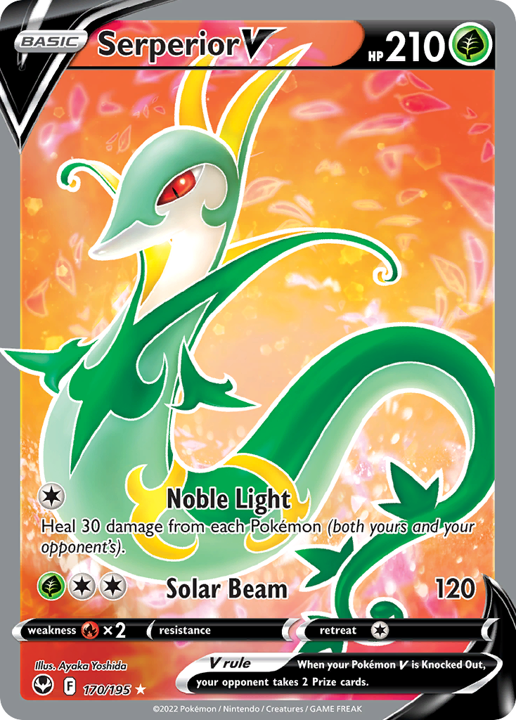 Serperior V 170/195 Rare Ultra | Silver Tempest | Pokemon Card