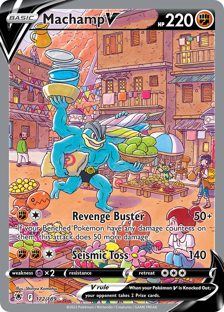 Machamp V 172/189 Rare Ultra | Astral Radiance | Pokemon Card