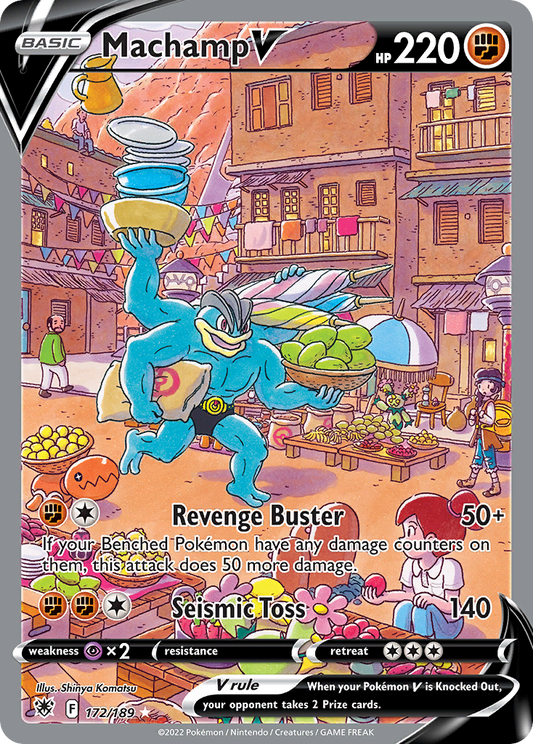 Machamp V 172/189 Rare Ultra | Astral Radiance | Pokemon Card