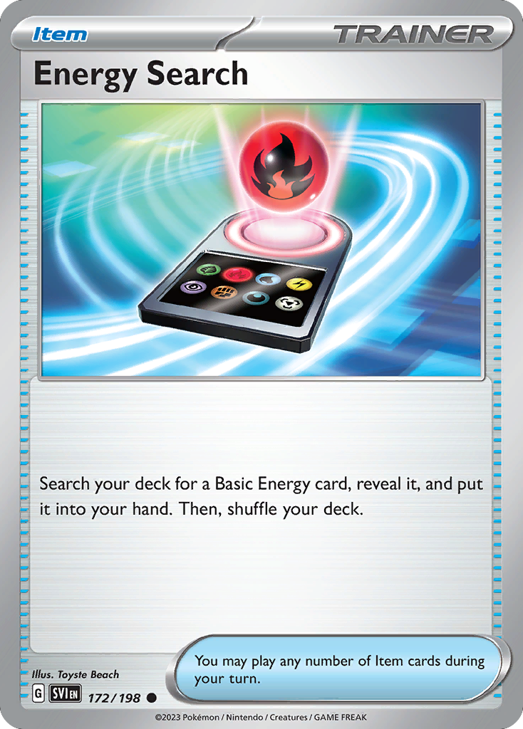 Energy Search 172/198 Common | Scarlet & Violet | Pokemon Card