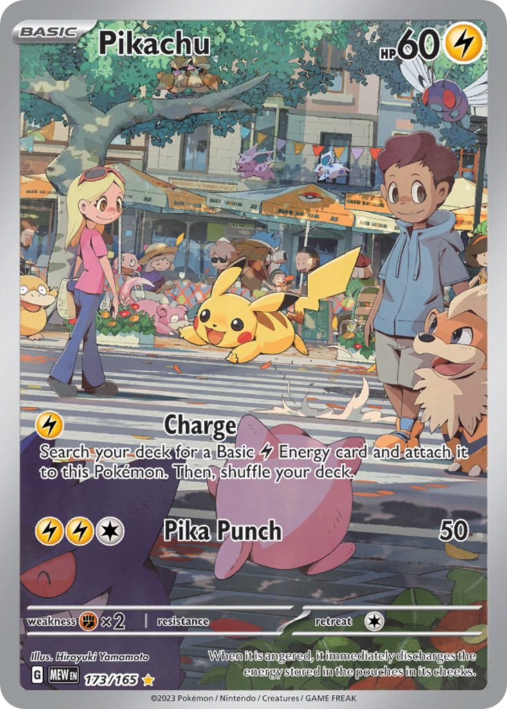 Pikachu 173/165 Illustration Rare | 151 | Pokemon Card