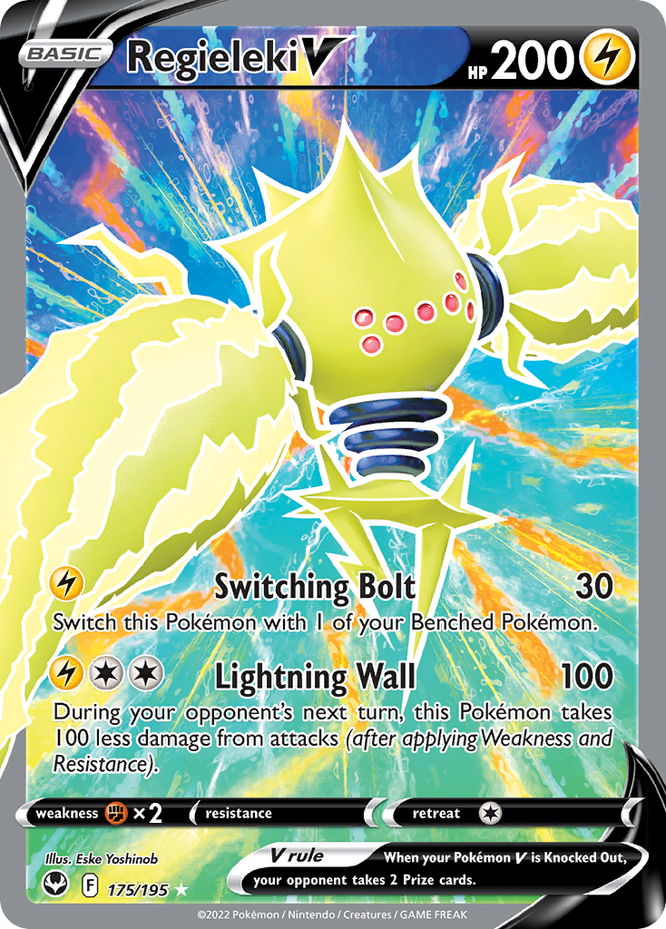 Regieleki V 175/195 Rare Ultra | Silver Tempest | Pokemon Card