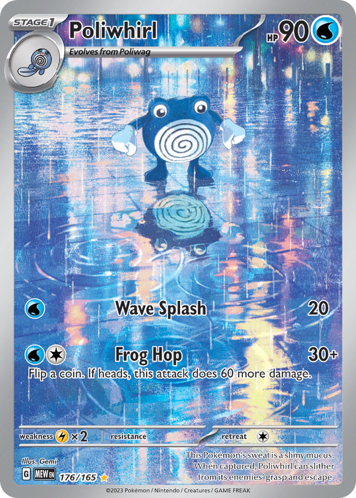 Poliwhirl 176/165 Illustration Rare | 151 | Pokemon Card