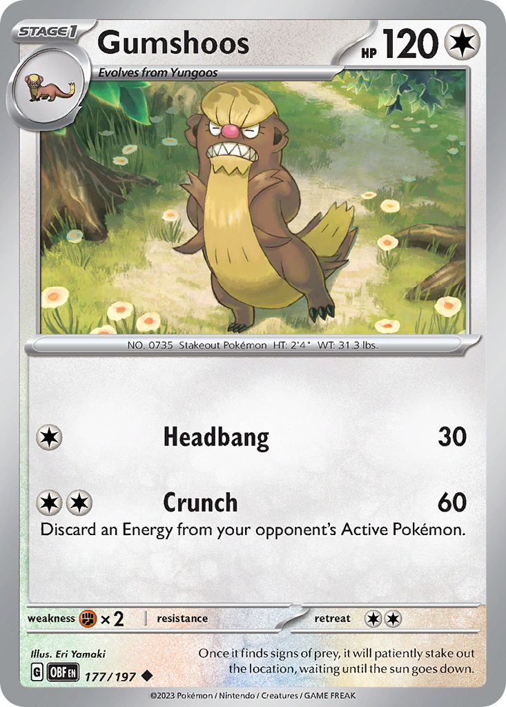 Buy Gumshoos | Obsidian Flames | Pokemon Card Australia