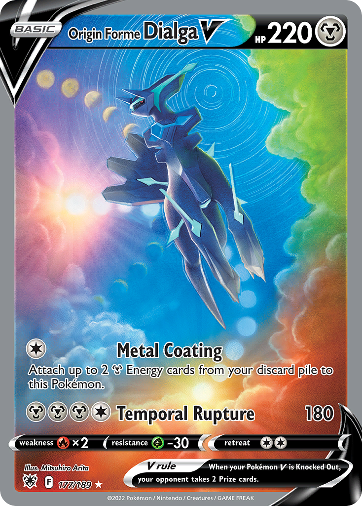 Origin Forme Dialga V 177/189 Rare Ultra | Astral Radiance | Pokemon Card