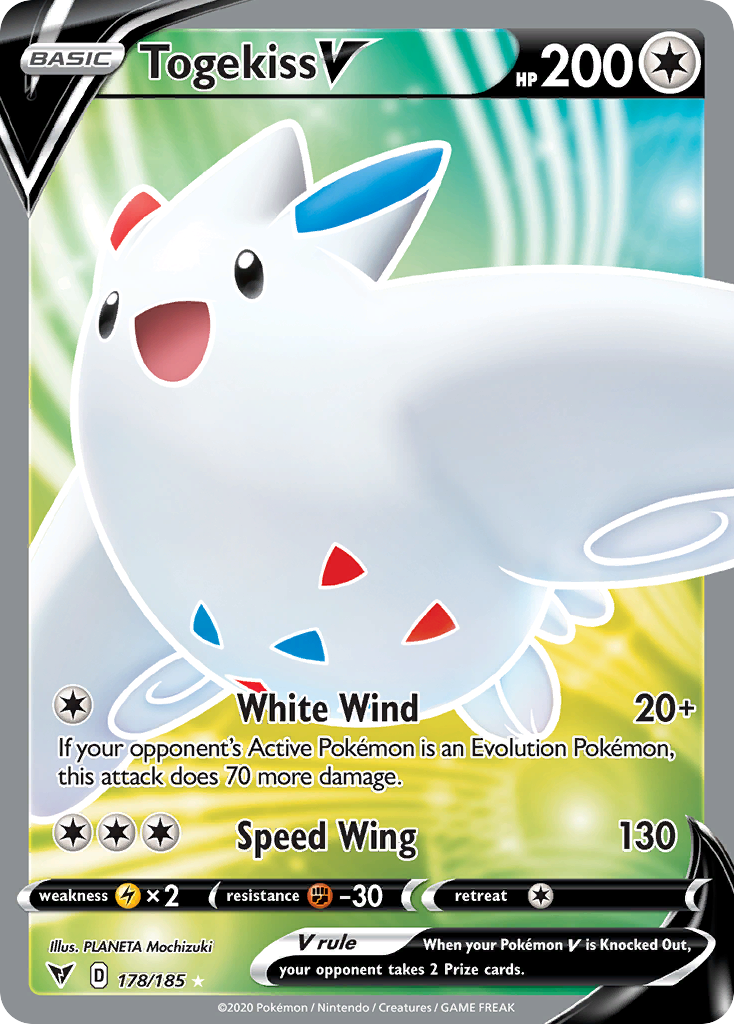 Togekiss V 178/185 Rare Ultra | Vivid Voltage | Pokemon Card
