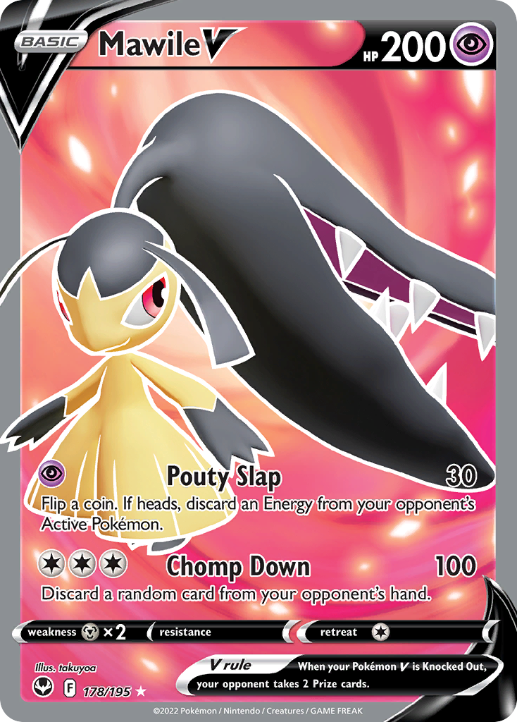 Mawile V 178/195 Rare Ultra | Silver Tempest | Pokemon Card