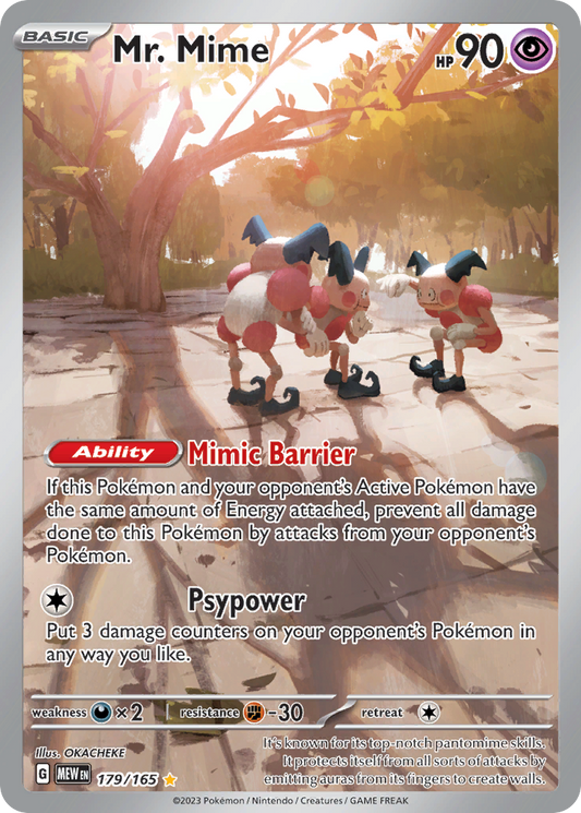 Mr. Mime 179/165 Illustration Rare | 151 | Pokemon Card