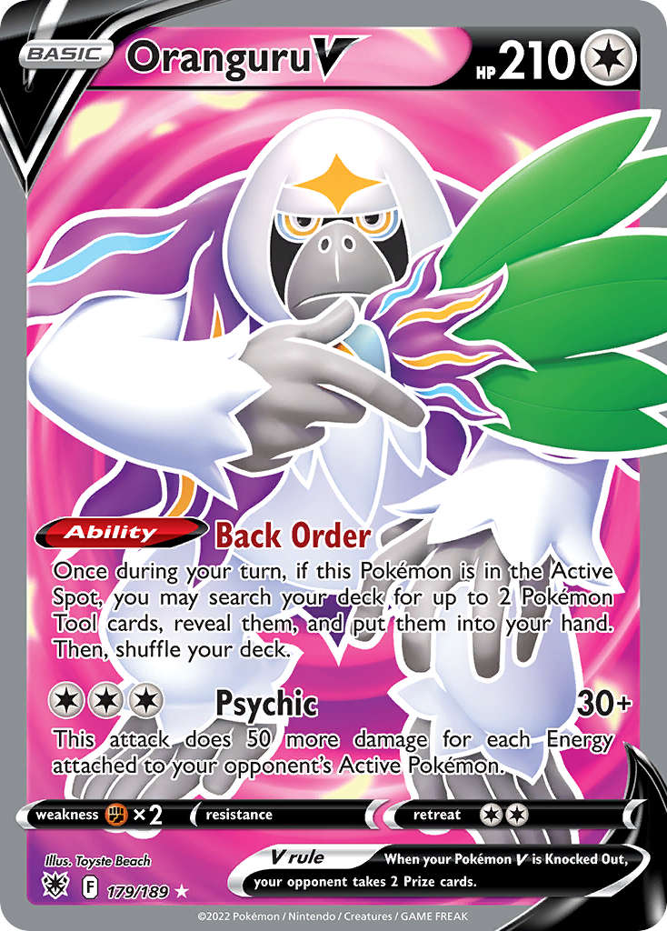 Oranguru V 179/189 Rare Ultra | Astral Radiance | Pokemon Card