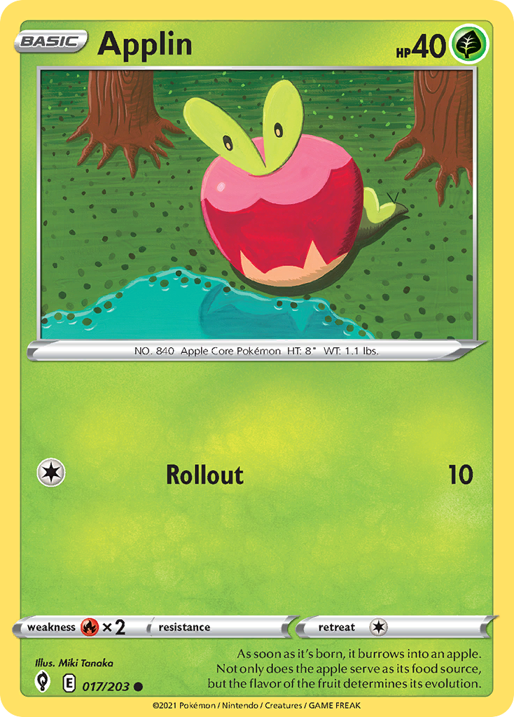 apple pokemon card Buy Applin Common | Evolving Skies