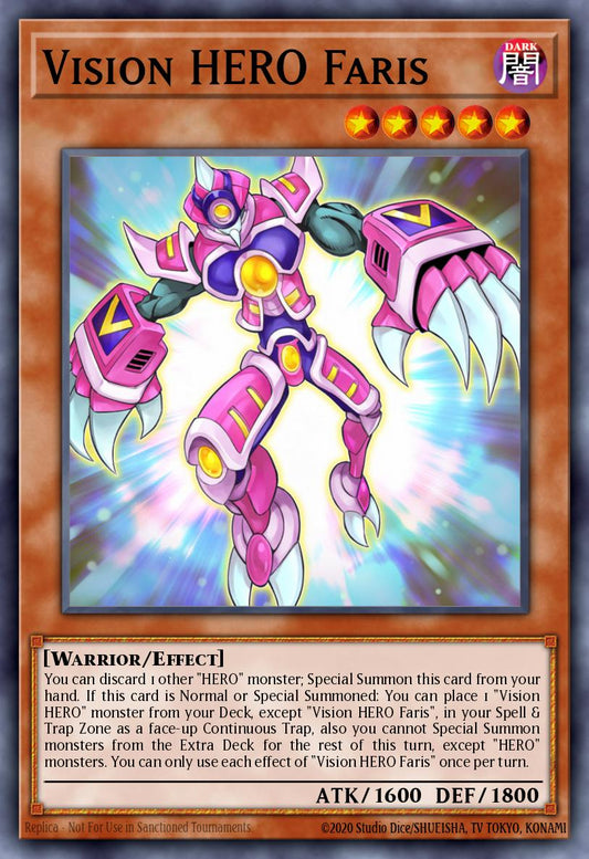 Vision HERO Faris - RA01-EN004 Secret Rare | Yu-Gi-Oh! Card