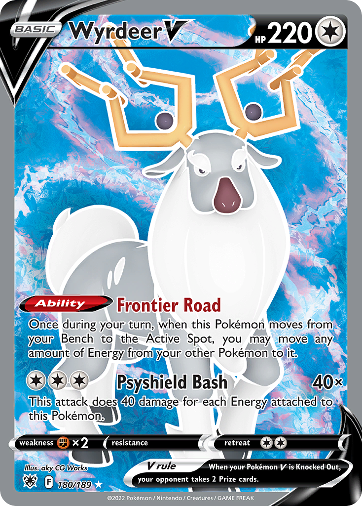 Wyrdeer V 180/189 Rare Ultra | Astral Radiance | Pokemon Card