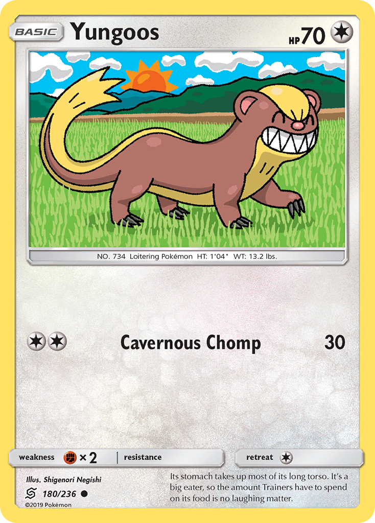 Yungoos 180/236 Common | Unified Minds | Pokemon Card