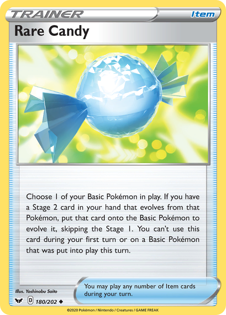 Rare Candy 180/202 Uncommon | Sword & Shield | Pokemon Card
