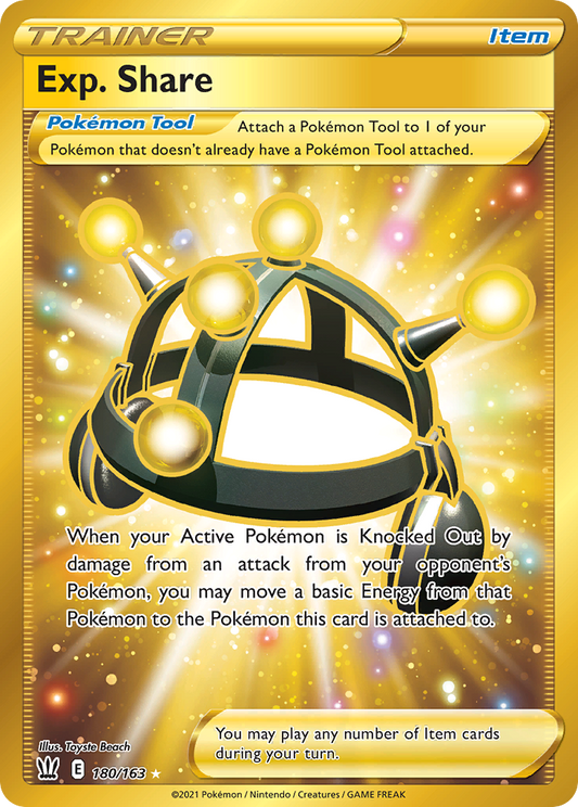 Exp. Share 180/163 Rare Secret | Battle Styles | Pokemon Card